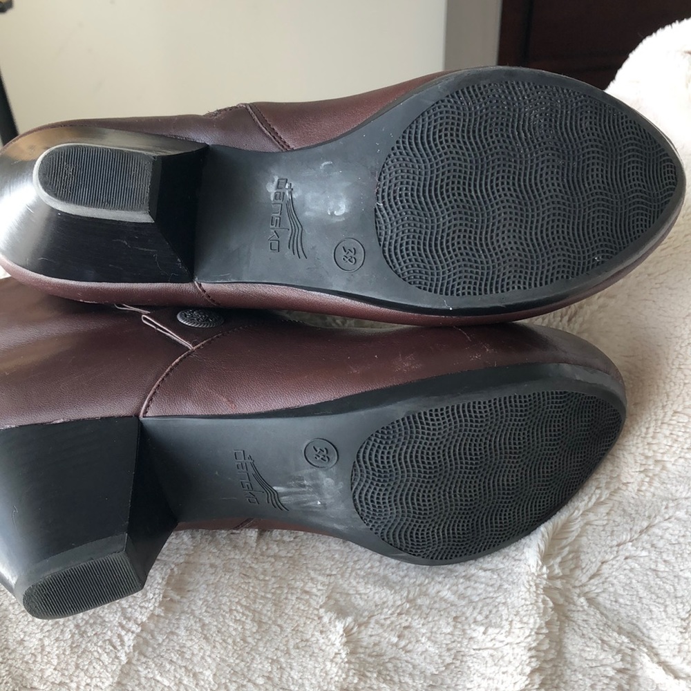 Dansko Brown Booties With Button Embellishment - image 8